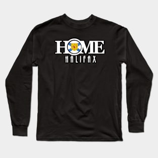 HOME Halifax long white text Long Sleeve T-Shirt